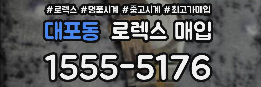 대포동 로렉스 매입