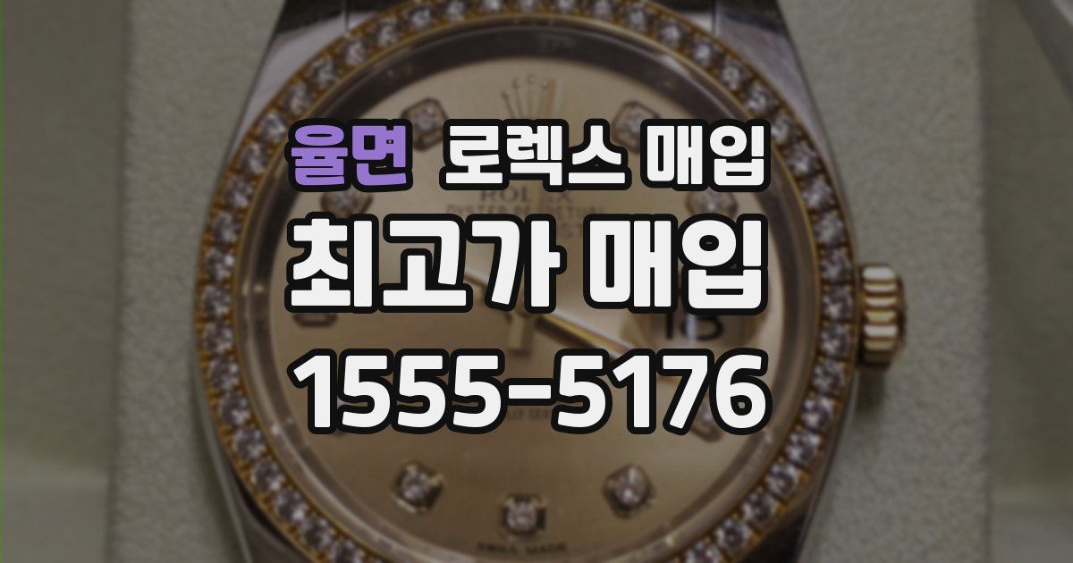 율면 로렉스 매입