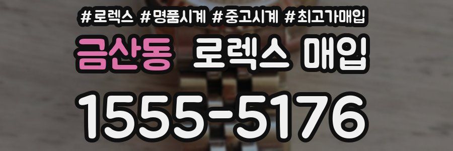 금산동 로렉스 매입