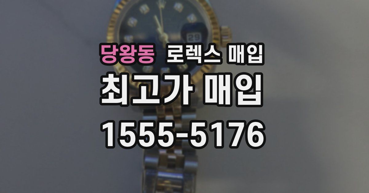 당왕동 로렉스 매입