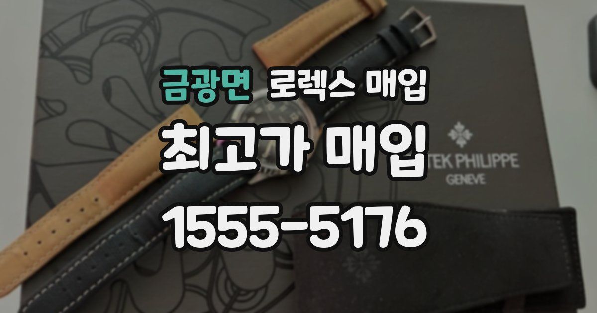 금광면 로렉스 매입