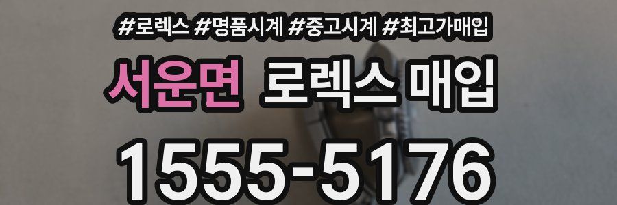 서운면 로렉스 매입