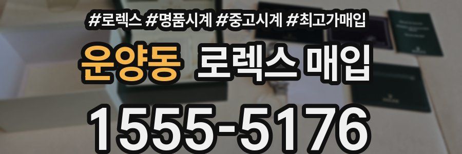 운양동 로렉스 매입