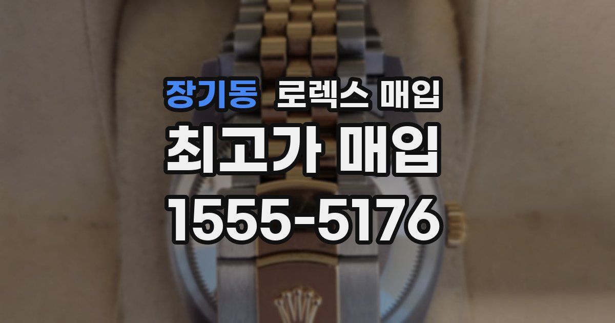 장기동 로렉스 매입