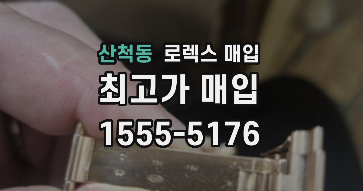 산척동 로렉스 매입