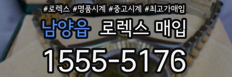 남양읍 로렉스 매입