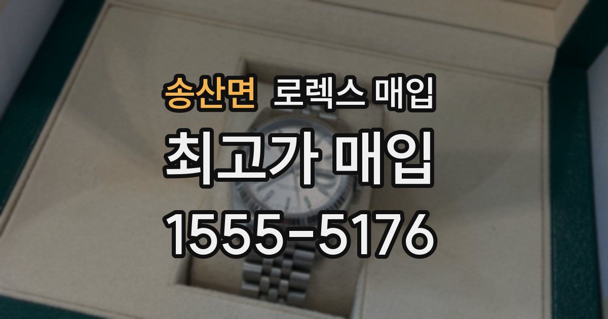 송산면 로렉스 매입