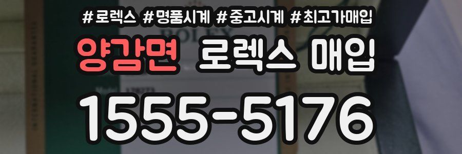 양감면 로렉스 매입
