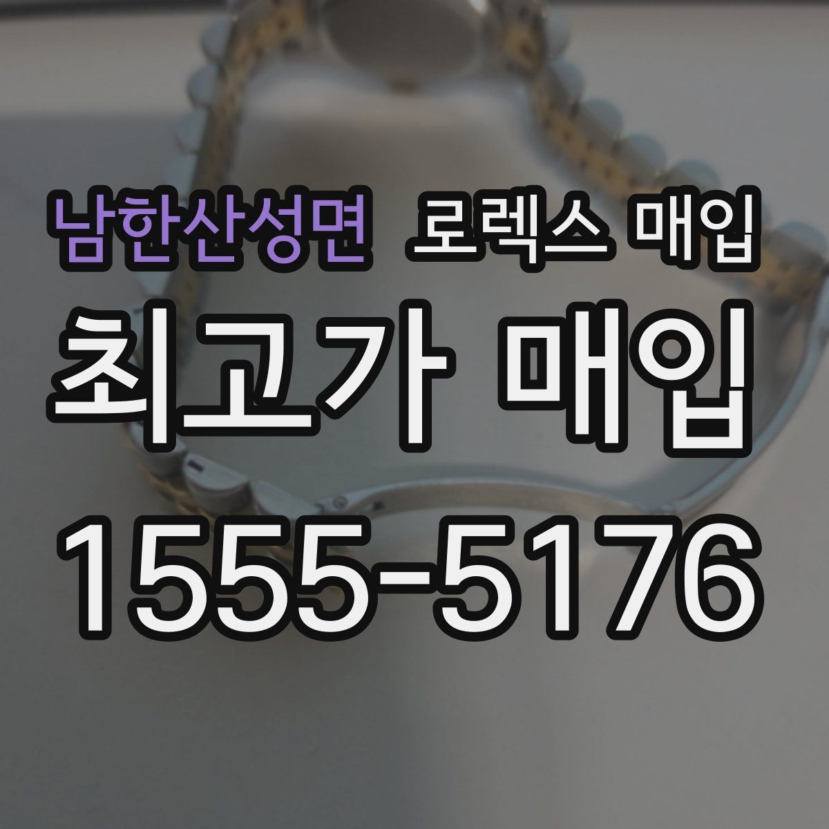 남한산성면 로렉스 매입