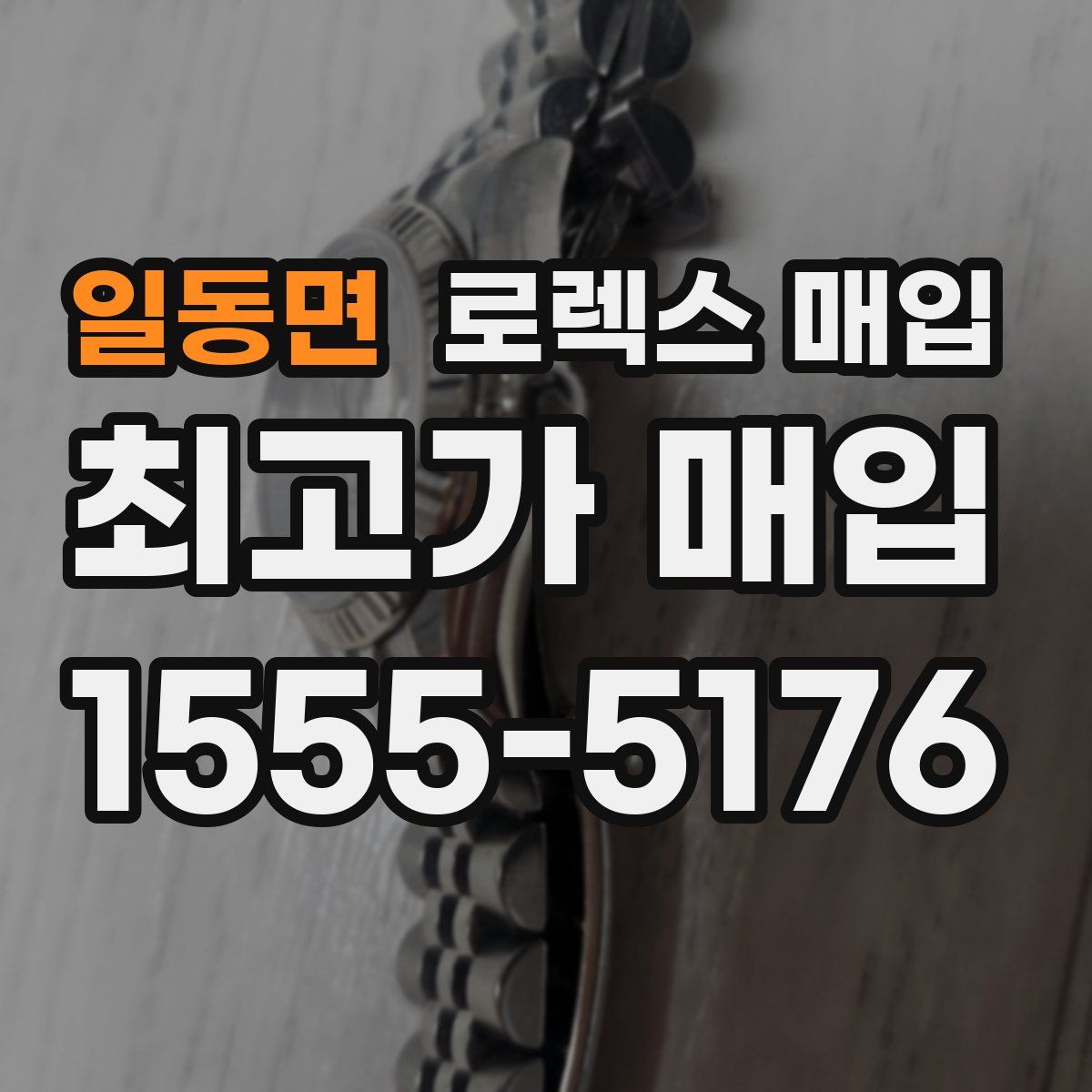 일동면 로렉스 매입