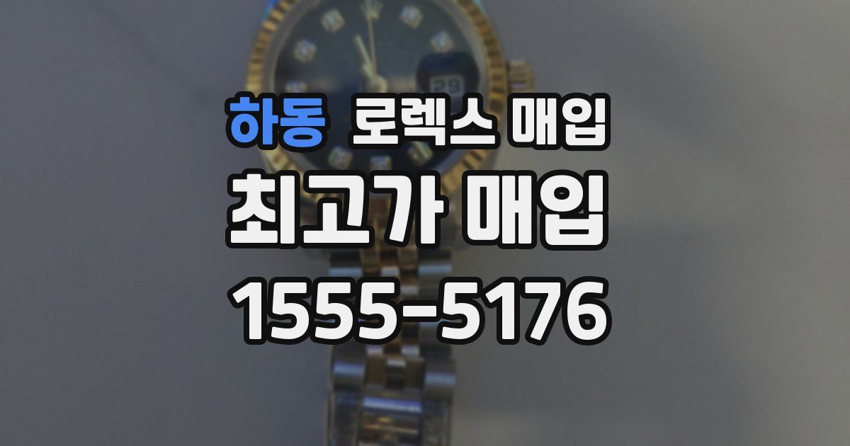 하동 로렉스 매입