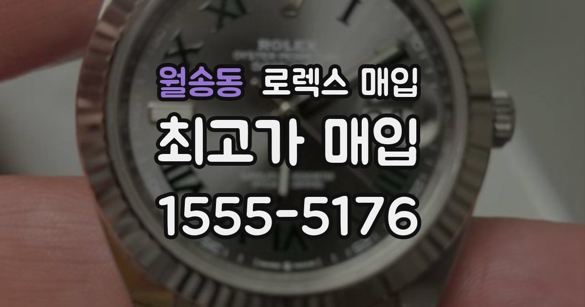 월송동 로렉스 매입