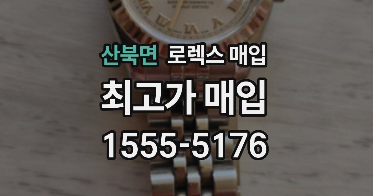 산북면 로렉스 매입