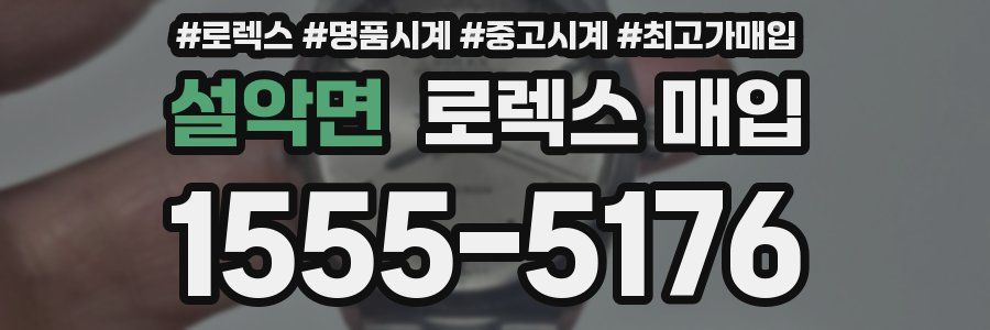 설악면 로렉스 매입