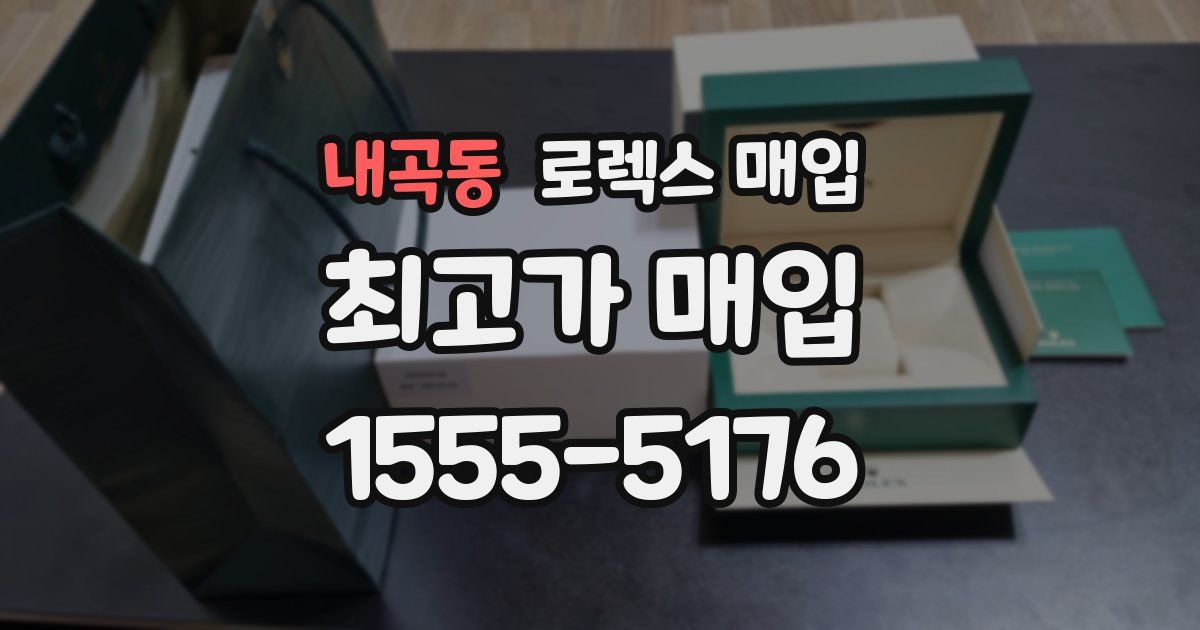 내곡동 로렉스 매입