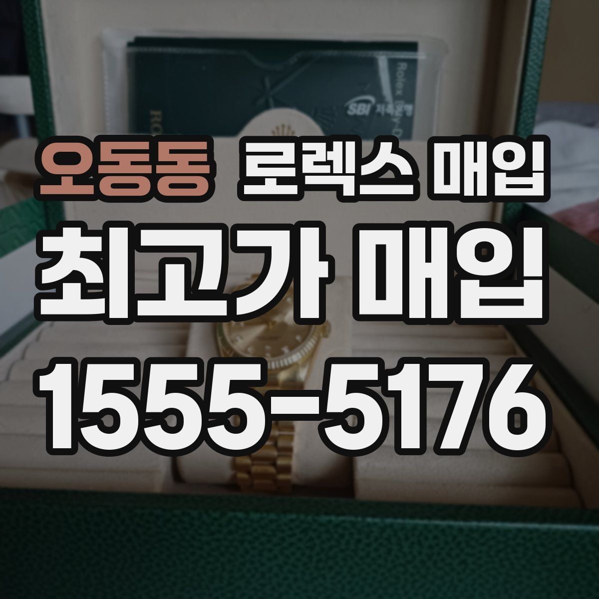 오동동 로렉스 매입