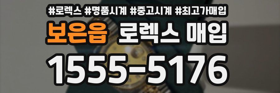 보은읍 로렉스 매입