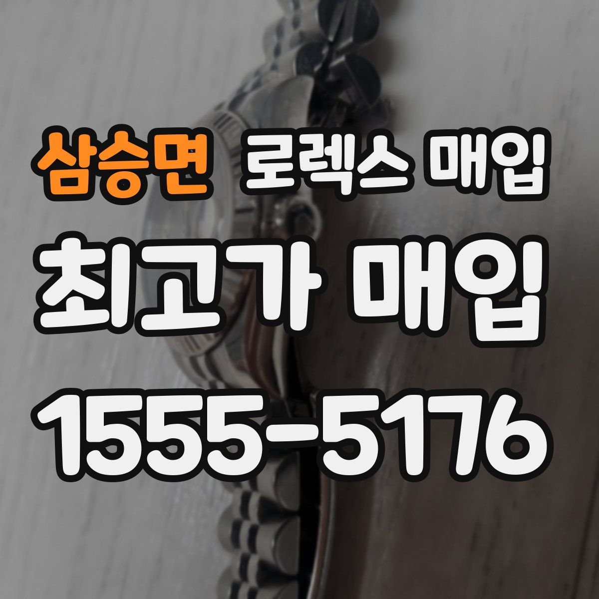 삼승면 로렉스 매입