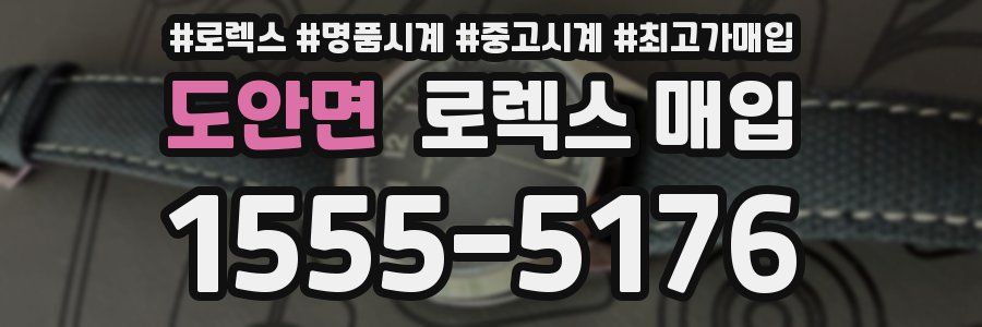 도안면 로렉스 매입