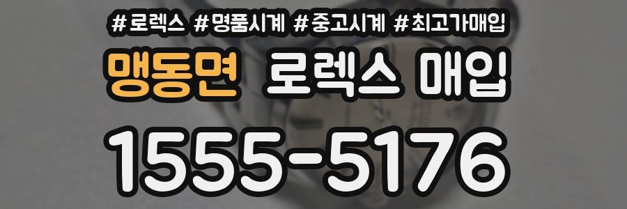 맹동면 로렉스 매입