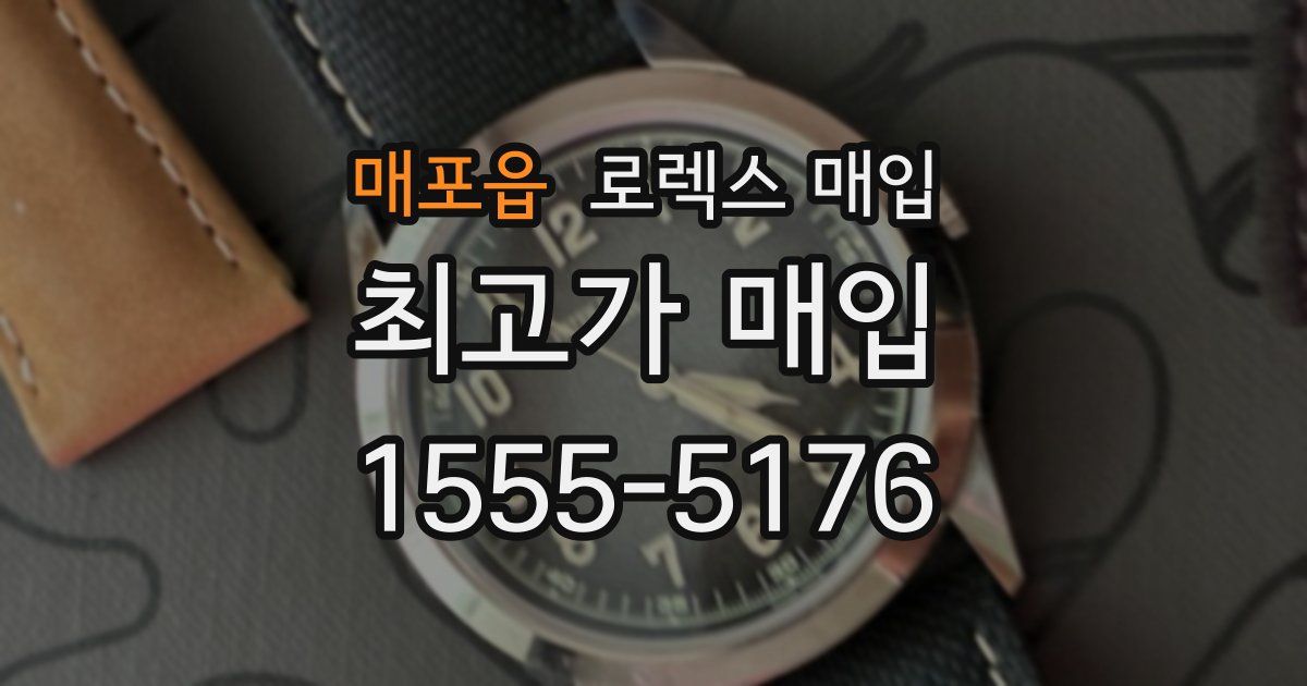 매포읍 로렉스 매입