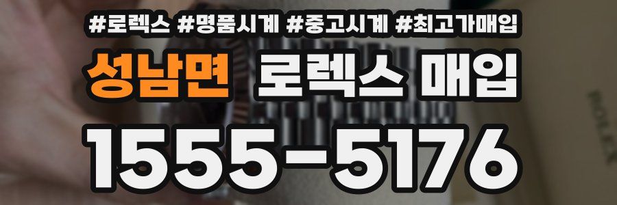 성남면 로렉스 매입