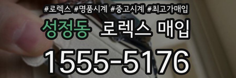 성정동 로렉스 매입