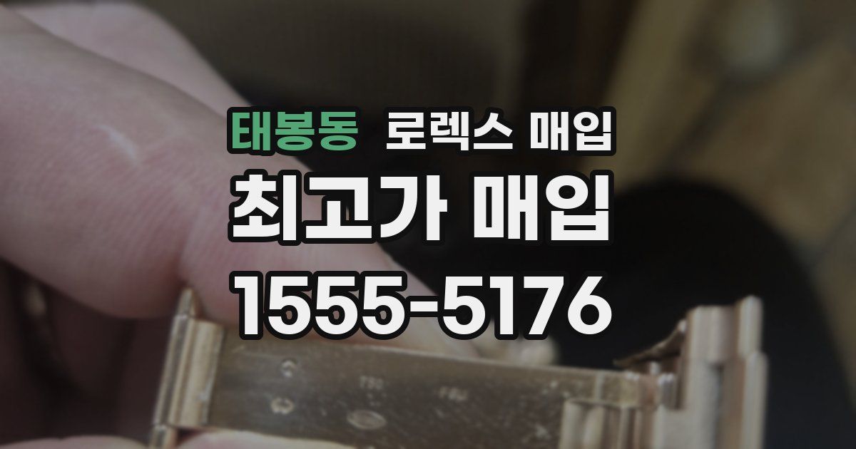 태봉동 로렉스 매입