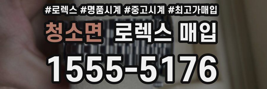 청소면 로렉스 매입