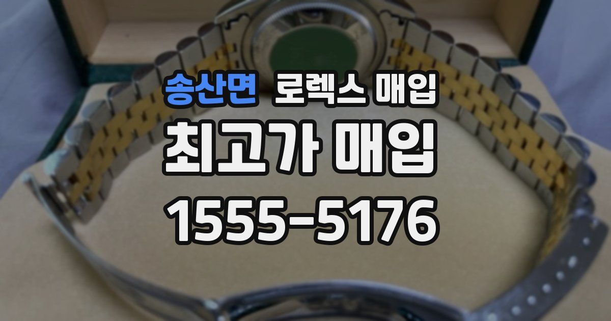 송산면 로렉스 매입