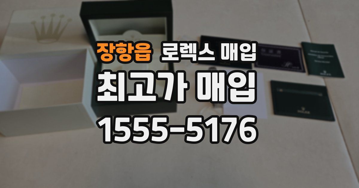 장항읍 로렉스 매입