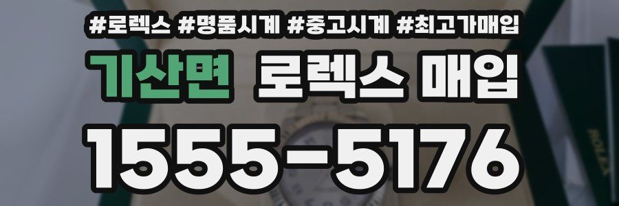 기산면 로렉스 매입