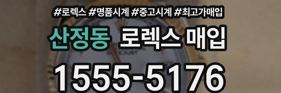 산정동 로렉스 매입