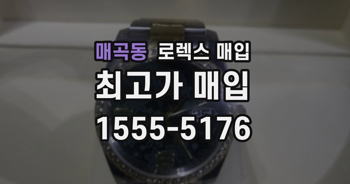 매곡동 로렉스 매입