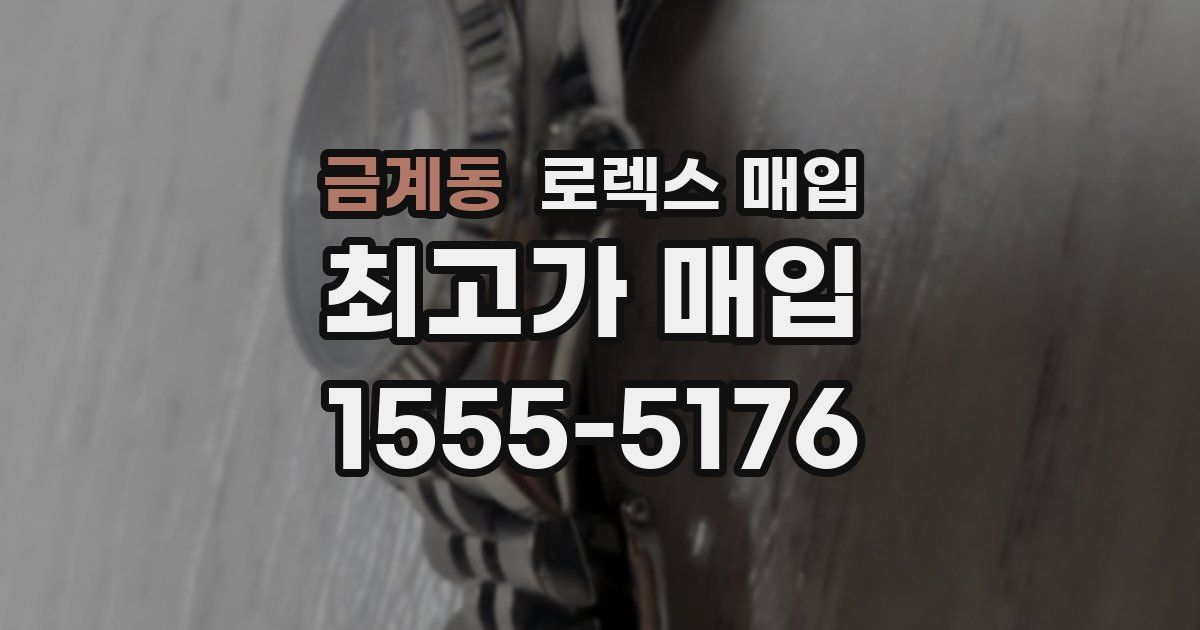 금계동 로렉스 매입