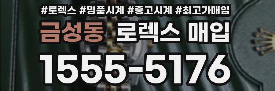 금성동 로렉스 매입