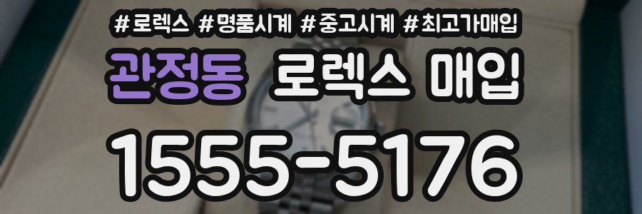 관정동 로렉스 매입