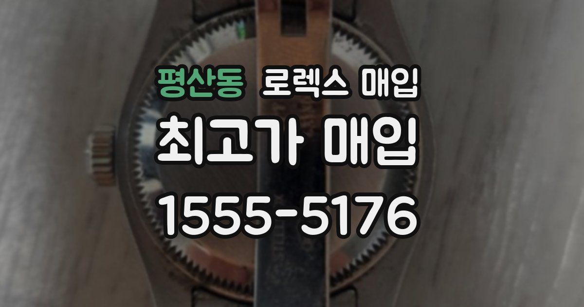 평산동 로렉스 매입