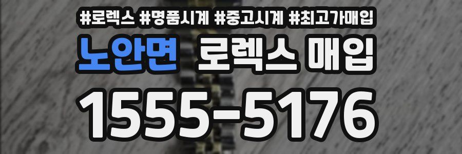 노안면 로렉스 매입