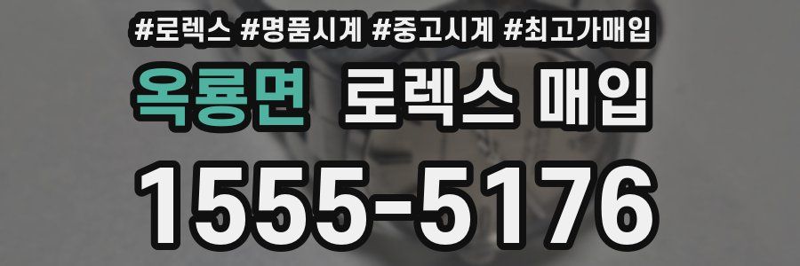 옥룡면 로렉스 매입