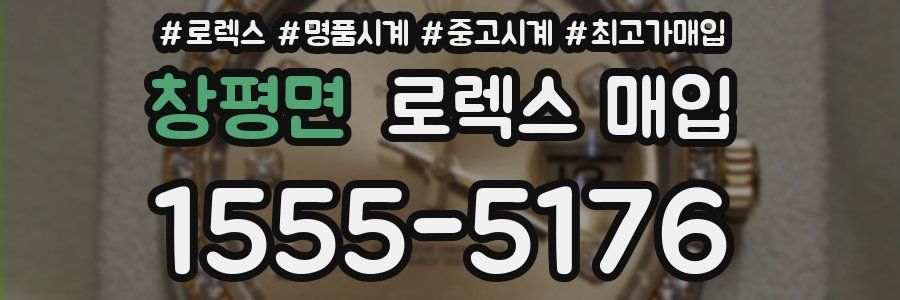 창평면 로렉스 매입