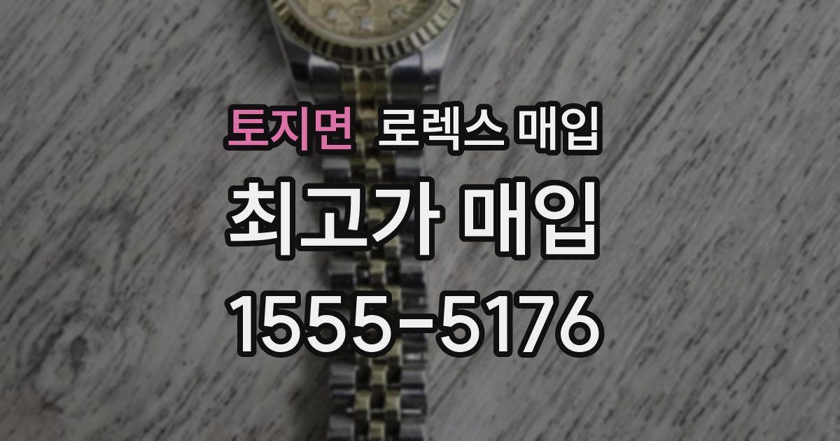 토지면 로렉스 매입