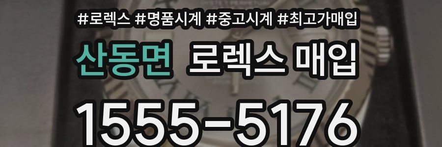 산동면 로렉스 매입