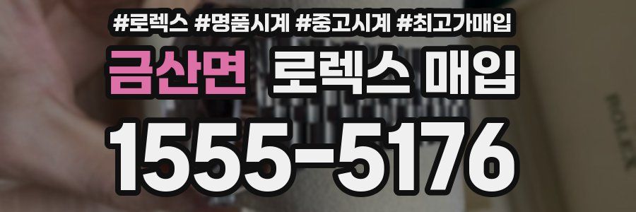 금산면 로렉스 매입