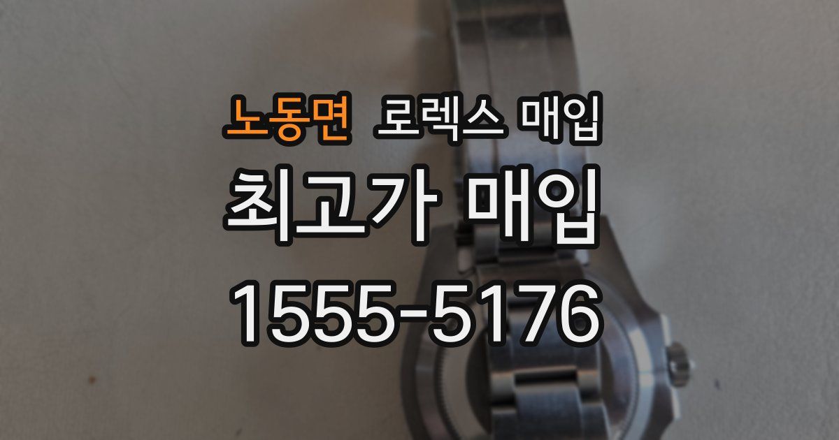 노동면 로렉스 매입