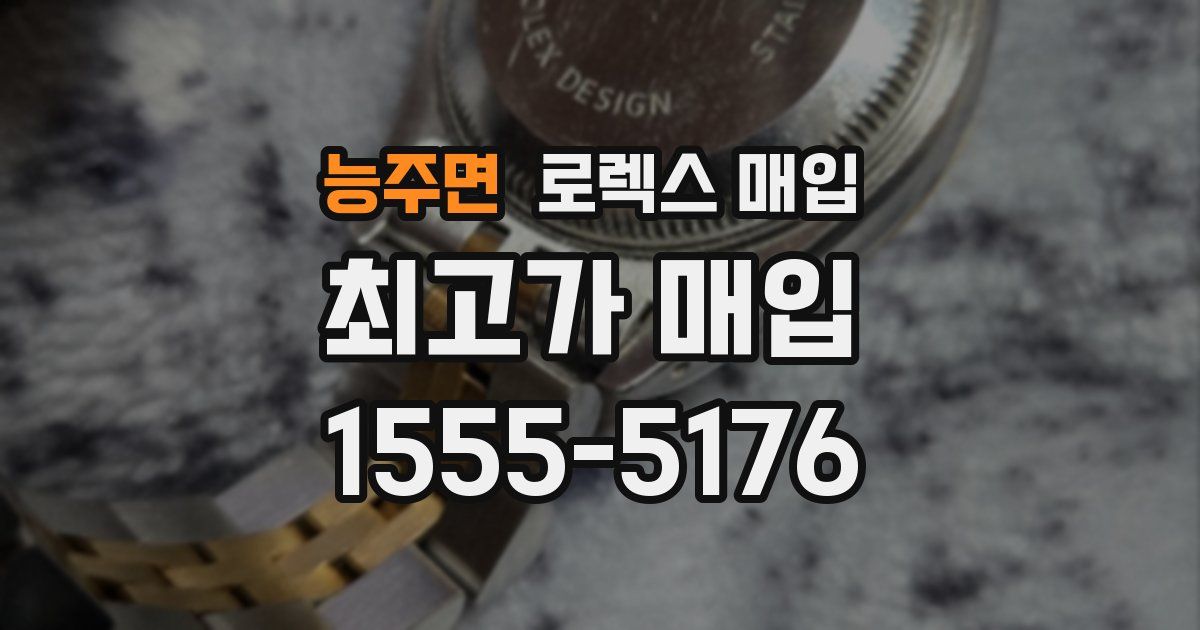 능주면 로렉스 매입