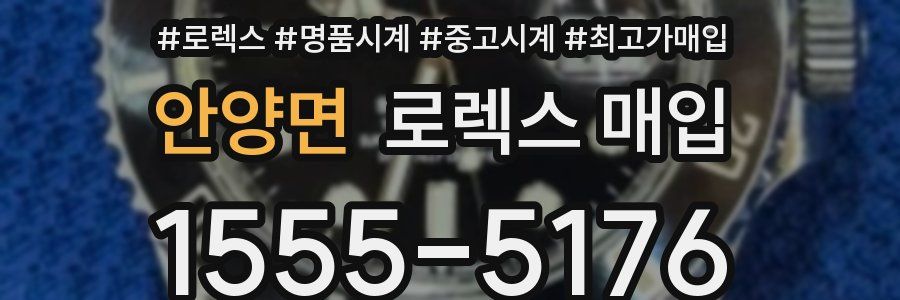 안양면 로렉스 매입