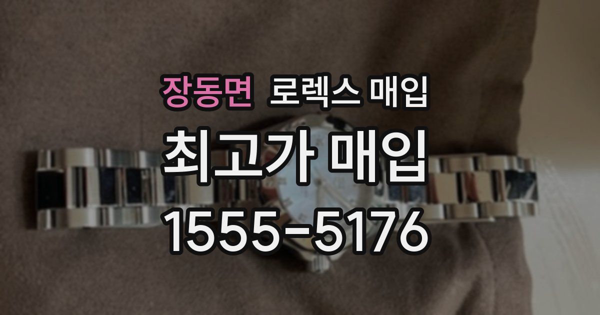 장동면 로렉스 매입