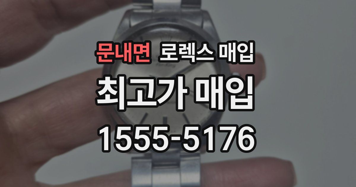 문내면 로렉스 매입