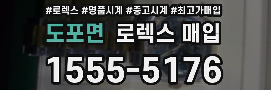 도포면 로렉스 매입